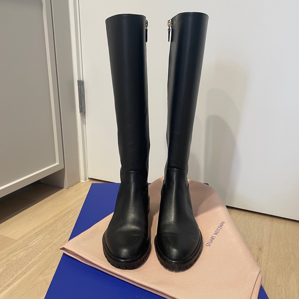 Stuart Weitzman CITY ZIP KNEE-HIGH BOOT